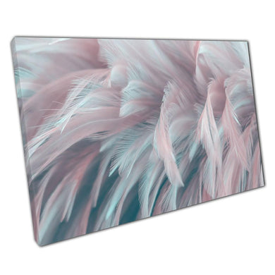 Abstract Bird Canvas Wall Art  Fluffy Feather Nature Print for Home  Office Decor - Print Store