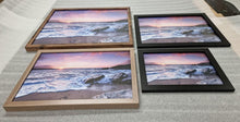 Load image into Gallery viewer, Beach Sunrise Wall Art Print - Cotton Candy Pink  Purple Clouds Seascape - Framed Picture Decor - Print Store
