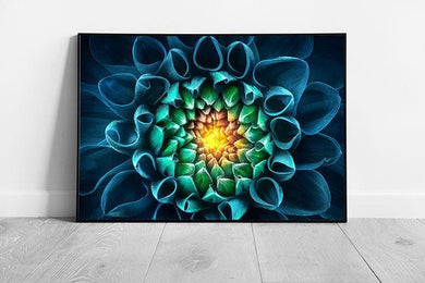 Vibrant Abstract Succulent Floral Photography: Framed Wall Art Print for Spring & Summer Decor - Print Store