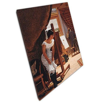 Almeida Junior The Inopportune Canvas Wall Art Print  Classic Home  Office Decor - Print Store