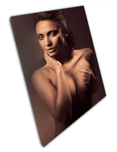 Load image into Gallery viewer, Elegant Topless Woman Canvas Print: Minimalist Nude Art for Home &amp; Office Wall Decor - Print Store
