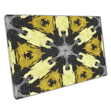 Load image into Gallery viewer, Abstract Geometric Mosaic Wall Art Print - Black  Yellow Kaleidoscope Canvas Decor for Home  Office - Print Store
