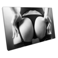 Load image into Gallery viewer, Black  White Lingerie Wall Art Print  Sexy Bum Decor for Home  Office - Print Store
