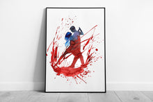 Load image into Gallery viewer, Watercolor Couple Dancing Art Print  Romantic Framed Wall Decor  Ready to Hang Picture - Print Store
