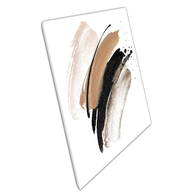 Black  Terracotta Abstract Canvas Print - Minimalist Modern Wall Art for Home Office - Print Store