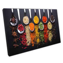 Load image into Gallery viewer, Vibrant Herbs &amp; Spices Kitchen Canvas: Culinary Photography Wall Art for Home and Restaurant Decor - Print Store
