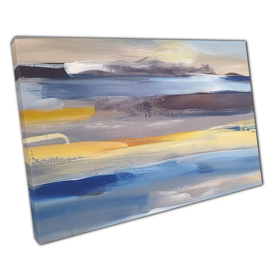 Abstract Beach Palette Canvas: Minimalist Textured Wall Art for Home & Office Decor - Print Store