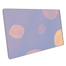 Load image into Gallery viewer, Abstract Peach Circles on Purple Canvas: Modern Wall Art Print for Home &amp; Office Decor - Print Store
