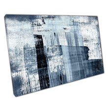 Load image into Gallery viewer, Modern Abstract Grey Blue Canvas Art Print for Home Office Décor - Print Store
